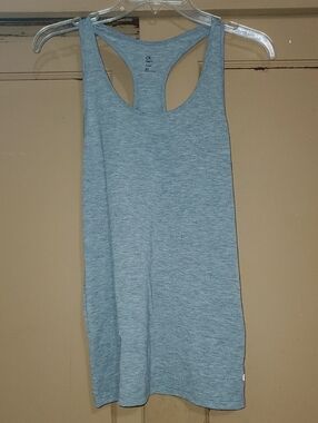 GAP Heather Light Blue Racerback Tank